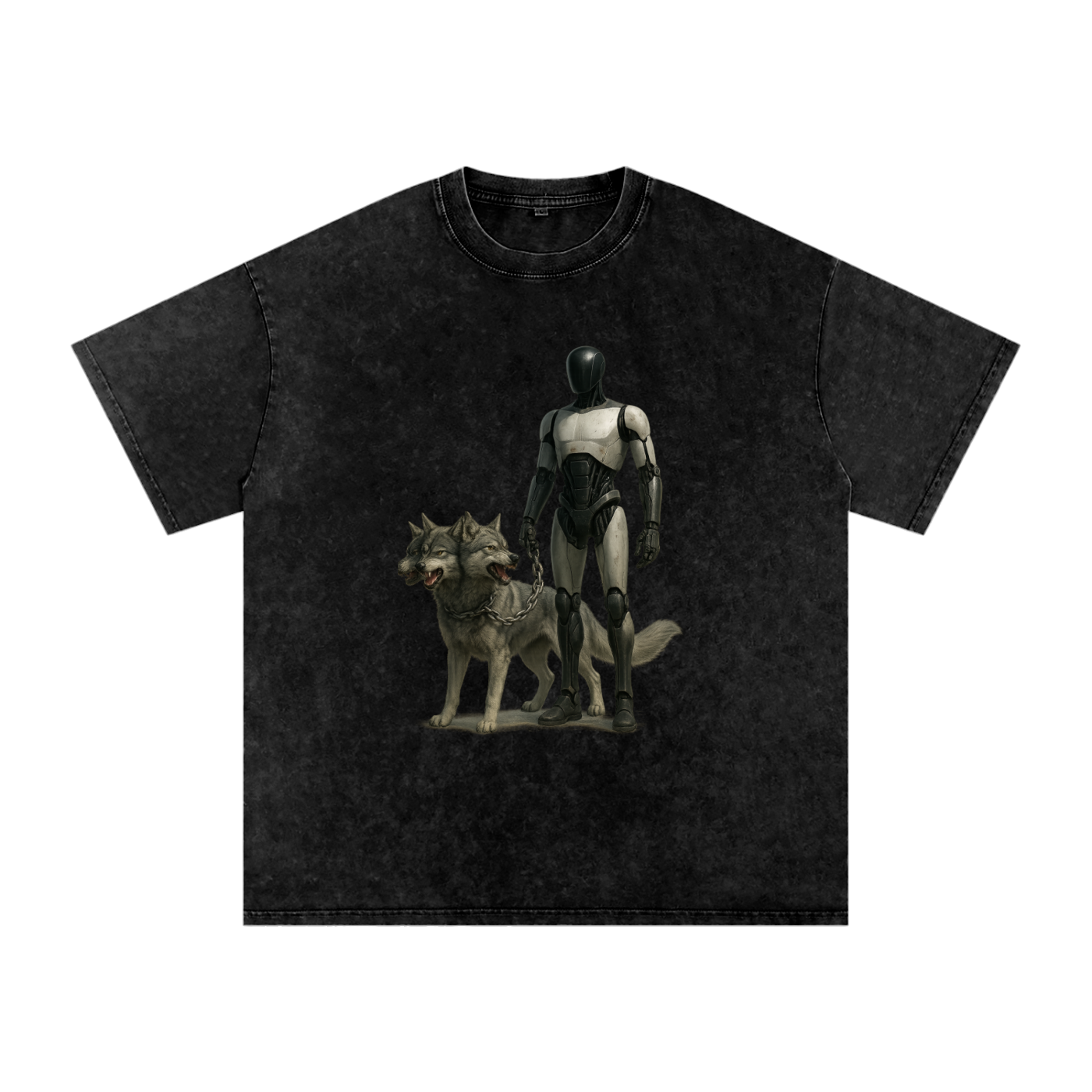 Snow Washed Oversized Cotton T-Shirt