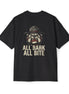 Men's Heavy Oversized Tee-"ALL BARK ALL BITE"