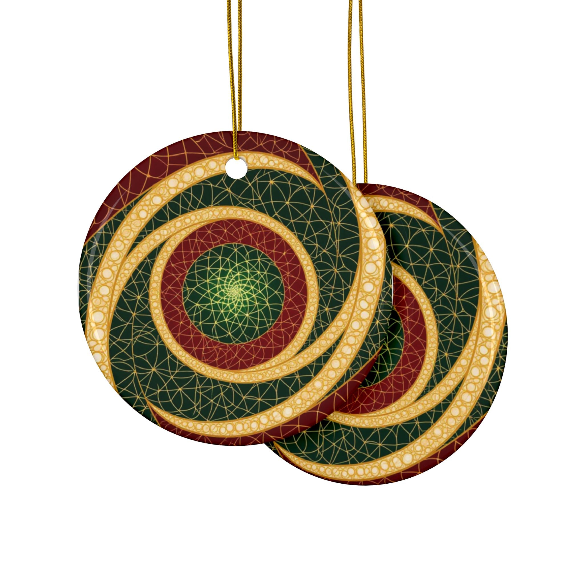 Ceramic Ornaments - Vibrant Colored Unique Design