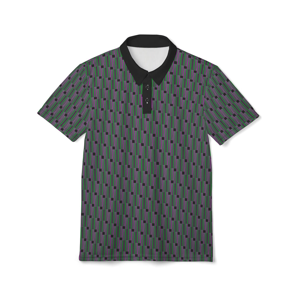Patterned Polo Shirt — All-Over Print Stylish Polo