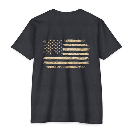 Copy of Earned the Title Kept the Attitude T-Shirt — Military USMC Veteran Flag Tee