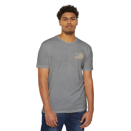 Copy of Earned the Title Kept the Attitude T-Shirt — Military USMC Veteran Flag Tee