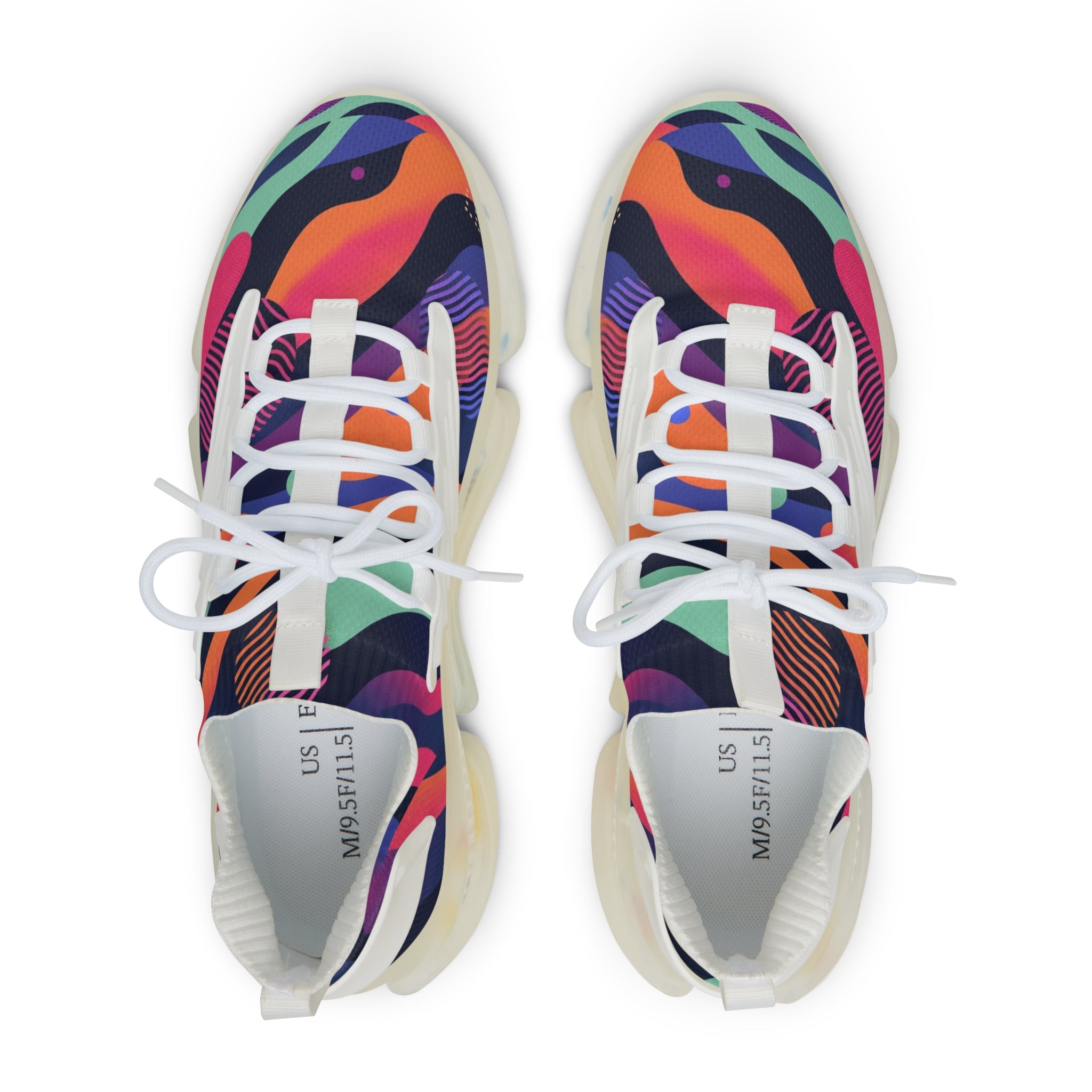 Vibrant Athletic Sneakers for Men – Colorful Mesh Design