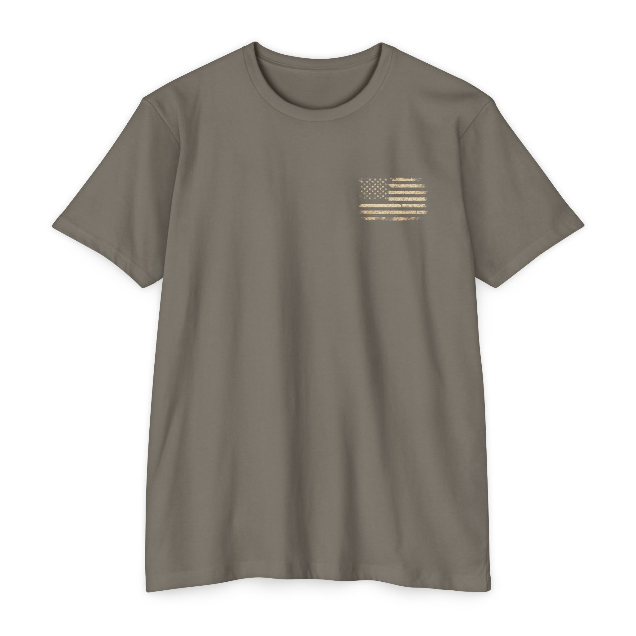 Copy of Earned the Title Kept the Attitude T-Shirt — Military USMC Veteran Flag Tee