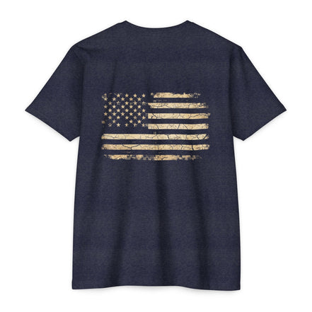 Copy of Earned the Title Kept the Attitude T-Shirt — Military USMC Veteran Flag Tee