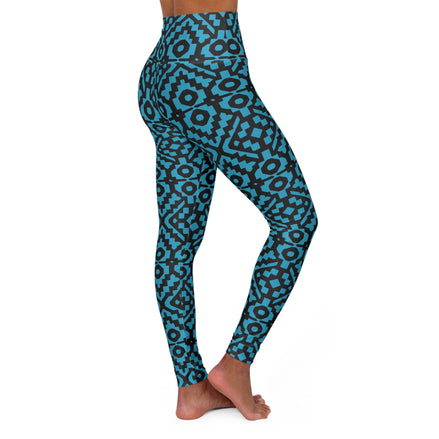 INCA High-Waisted Yoga Leggings Turquoise