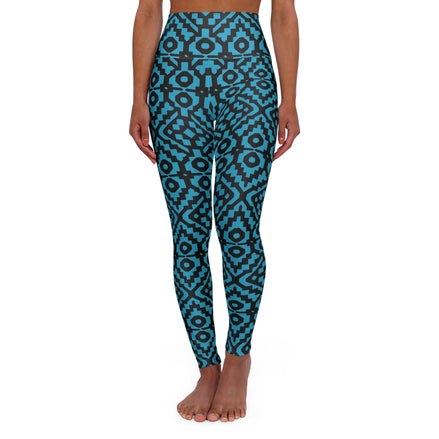 INCA High-Waisted Yoga Leggings Turquoise