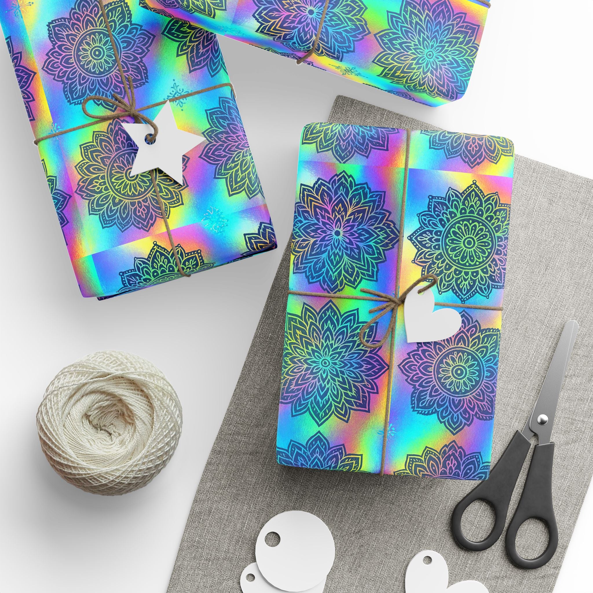 Wrapping Paper - Hologram Mandala Design