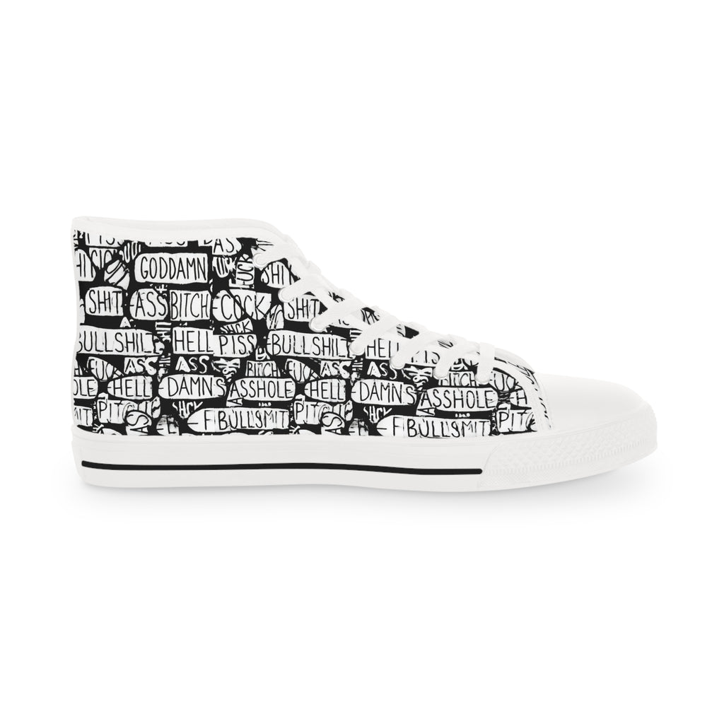Trendy High Top Sneakers with Inspirational Design