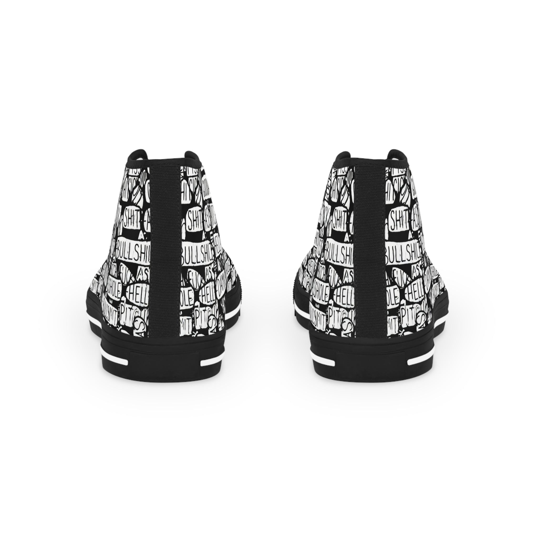 Trendy High Top Sneakers with Inspirational Design