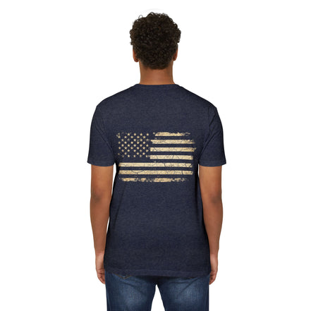 Copy of Earned the Title Kept the Attitude T-Shirt — Military USMC Veteran Flag Tee