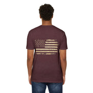 Copy of Earned the Title Kept the Attitude T-Shirt — Military USMC Veteran Flag Tee