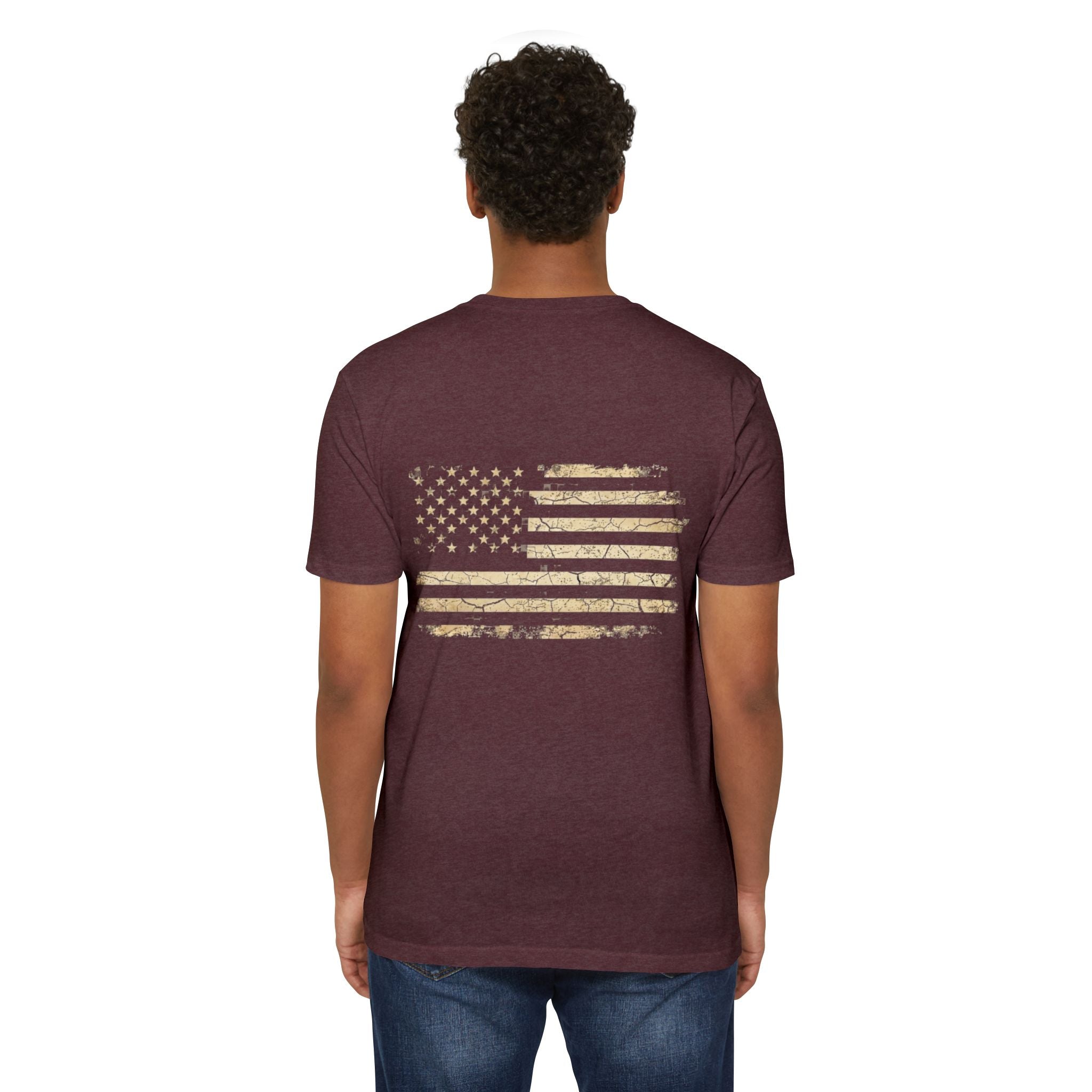 Copy of Earned the Title Kept the Attitude T-Shirt — Military USMC Veteran Flag Tee