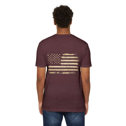 Copy of Earned the Title Kept the Attitude T-Shirt — Military USMC Veteran Flag Tee