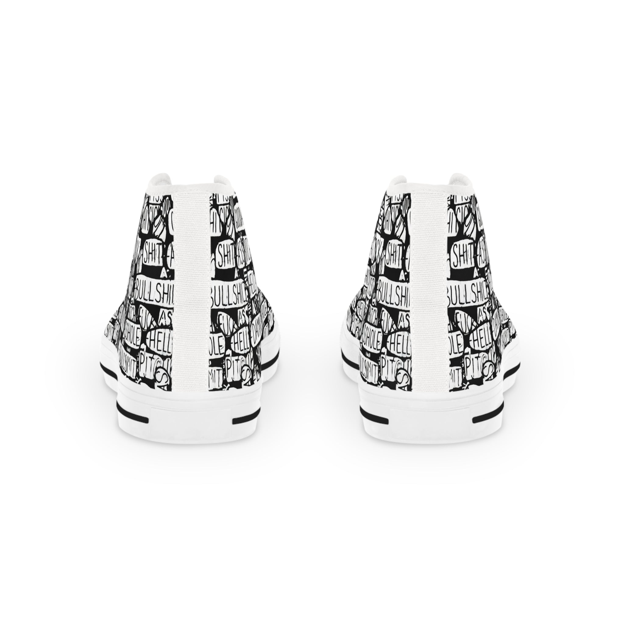 Trendy High Top Sneakers with Inspirational Design