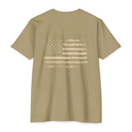 Copy of Earned the Title Kept the Attitude T-Shirt — Military USMC Veteran Flag Tee