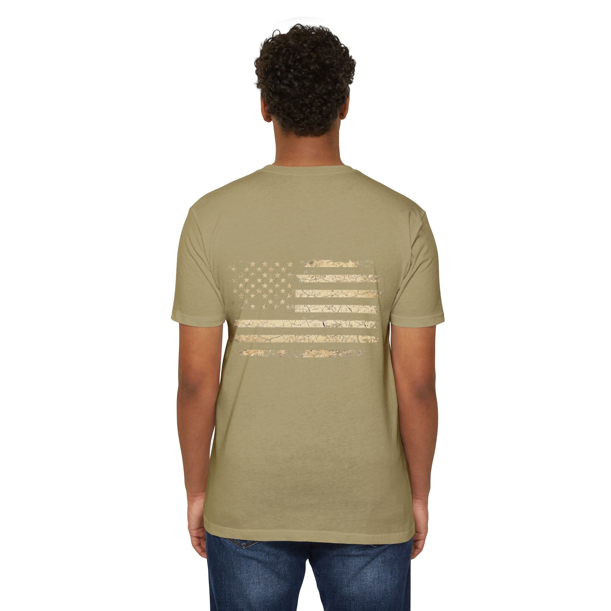 Copy of Earned the Title Kept the Attitude T-Shirt — Military USMC Veteran Flag Tee