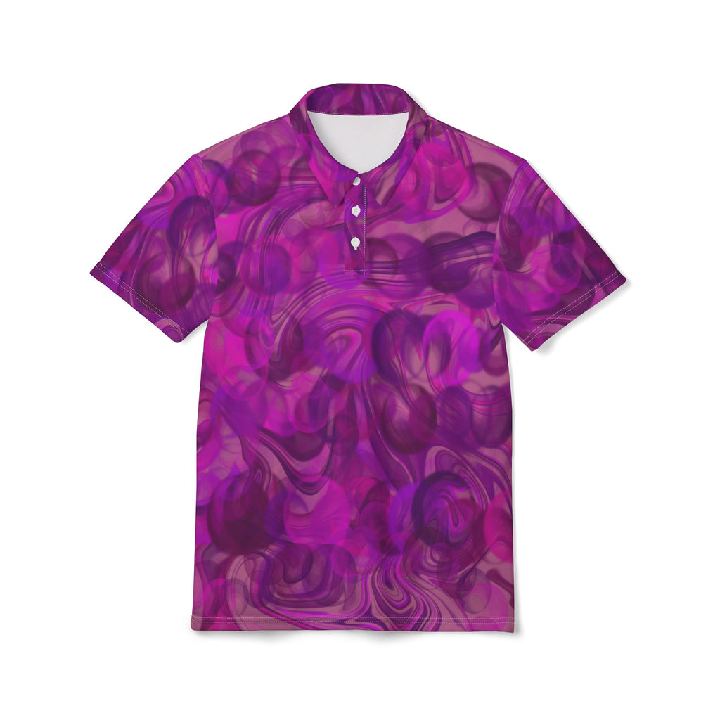 Purple Marble Swirl Polo