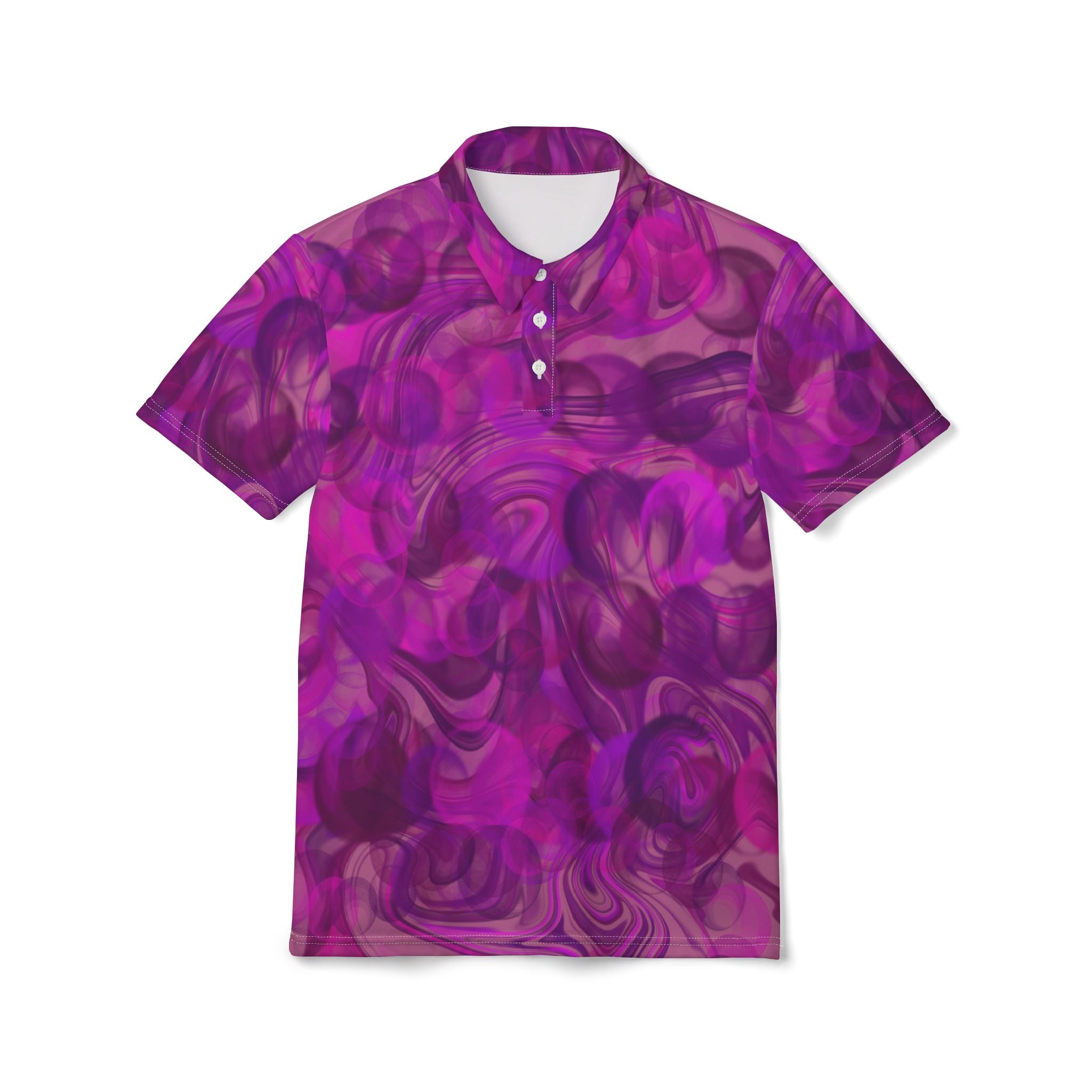 Purple Marble Swirl Polo