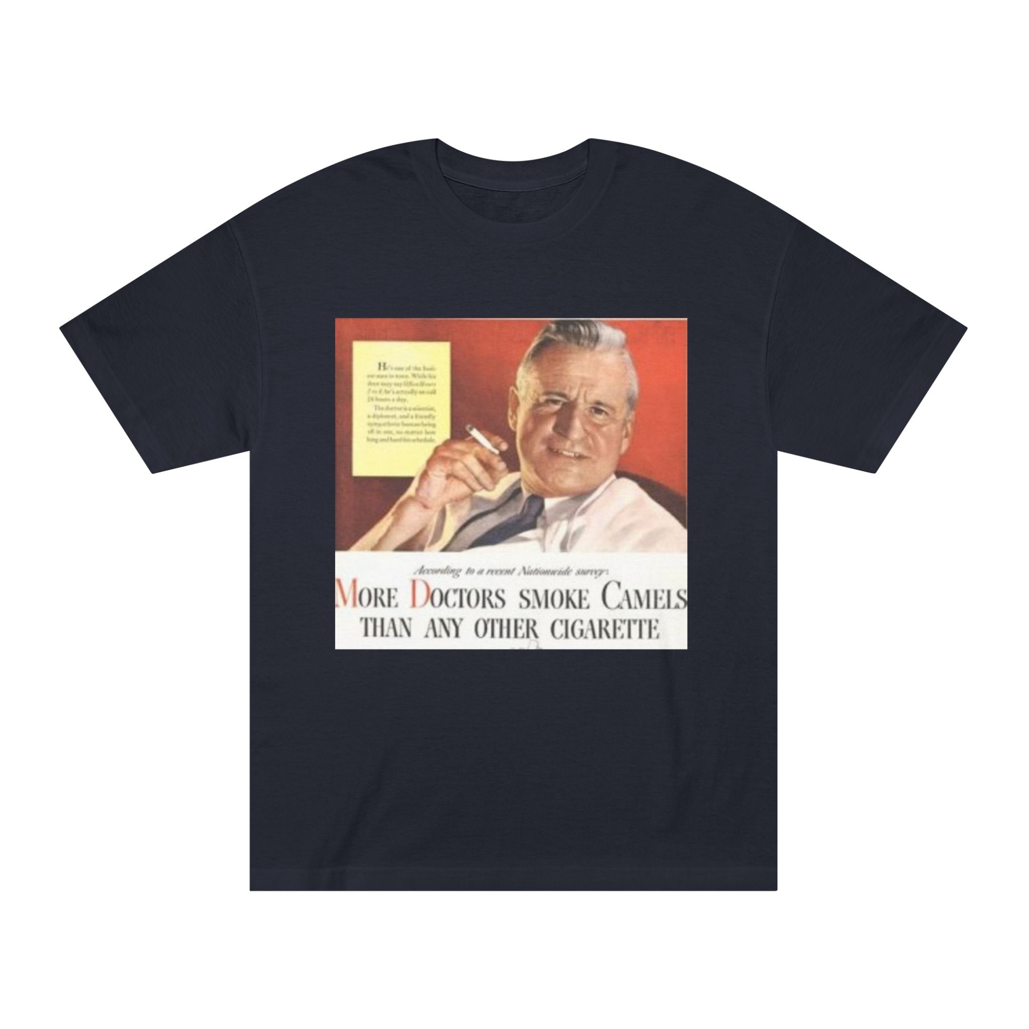 Vintage 'More Doctors Smoke Camels' Retro Ad T-Shirt