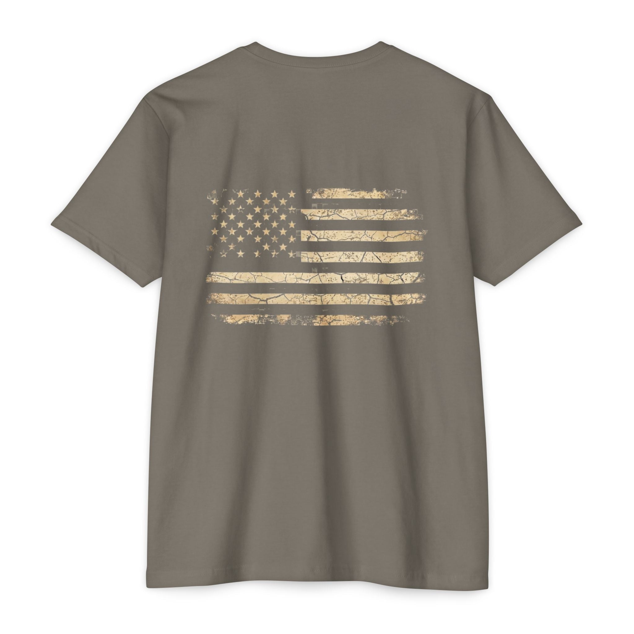 Copy of Earned the Title Kept the Attitude T-Shirt — Military USMC Veteran Flag Tee