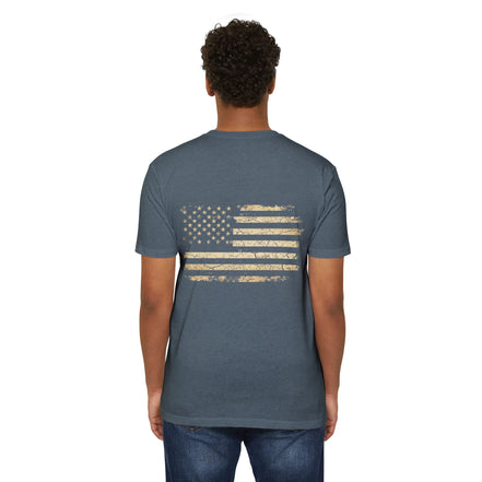 Copy of Earned the Title Kept the Attitude T-Shirt — Military USMC Veteran Flag Tee