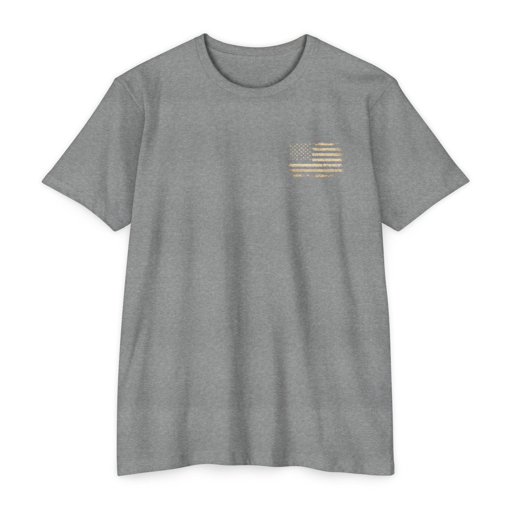 Copy of Earned the Title Kept the Attitude T-Shirt — Military USMC Veteran Flag Tee