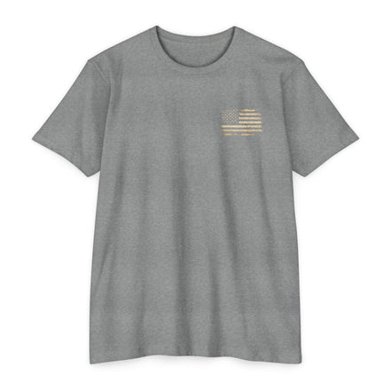 Copy of Earned the Title Kept the Attitude T-Shirt — Military USMC Veteran Flag Tee