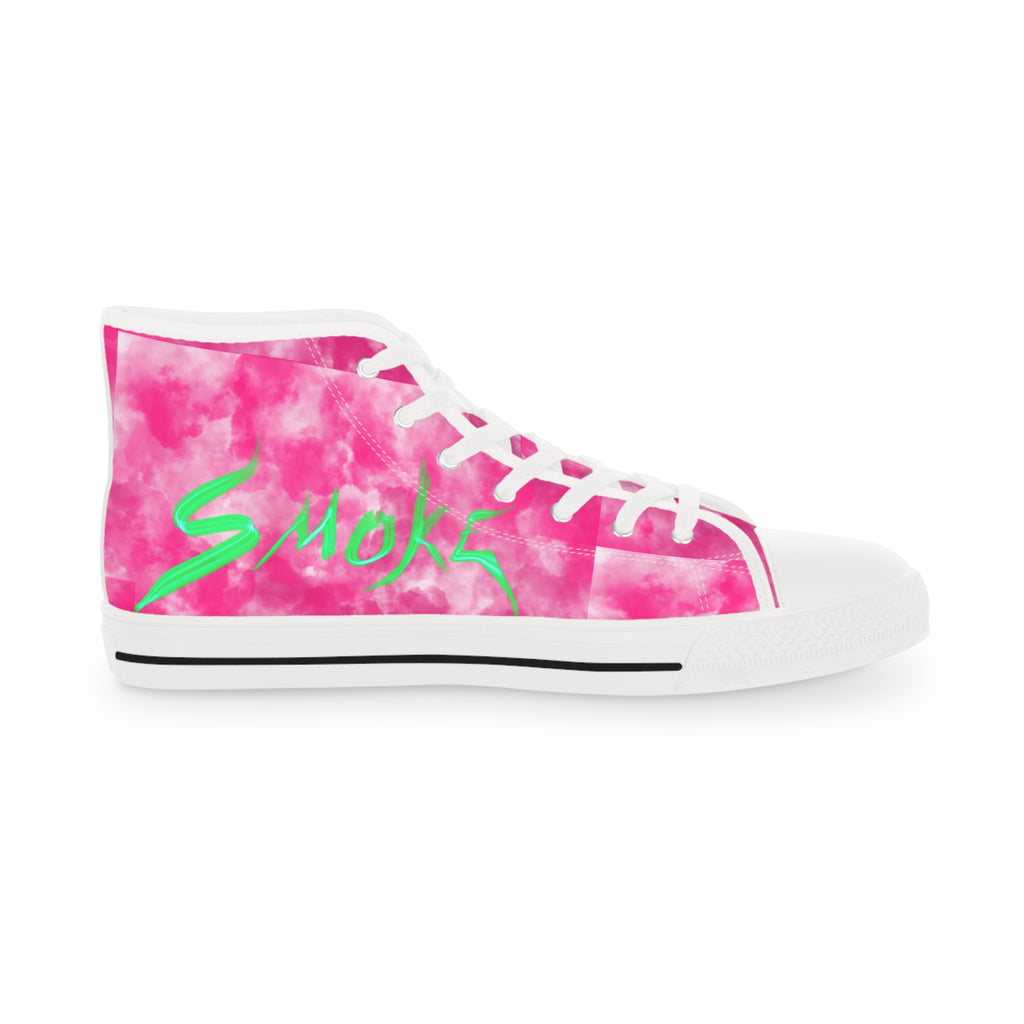 Bold Pink Tie-Dye High Top Sneakers for Trendsetters