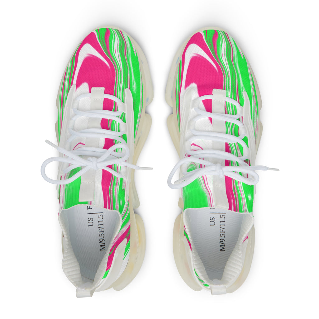 Vibrant Men's Mesh Sneakers - Trendy and Comfortable Athletic Footwear