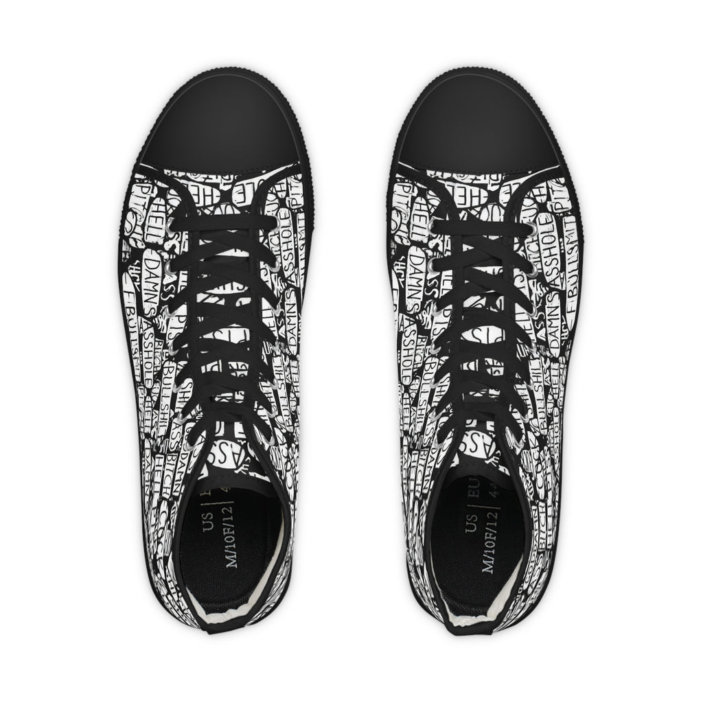 Trendy High Top Sneakers with Inspirational Design