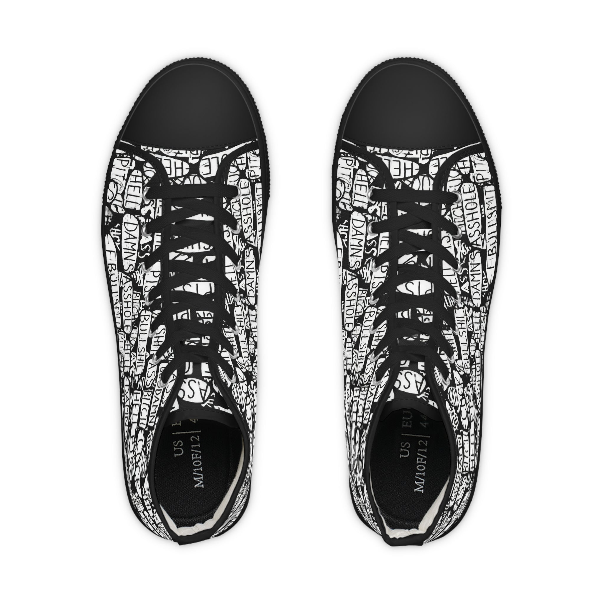 Trendy High Top Sneakers with Inspirational Design