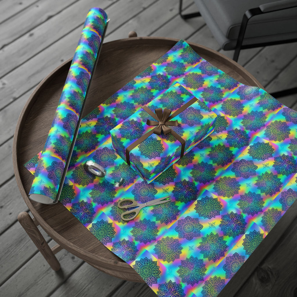 Wrapping Paper - Hologram Mandala Design