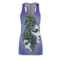 Art Nouveau Goddess Racerback Dress — Decorative Dual-Face Portrait Print