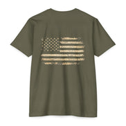 Copy of Earned the Title Kept the Attitude T-Shirt — Military USMC Veteran Flag Tee