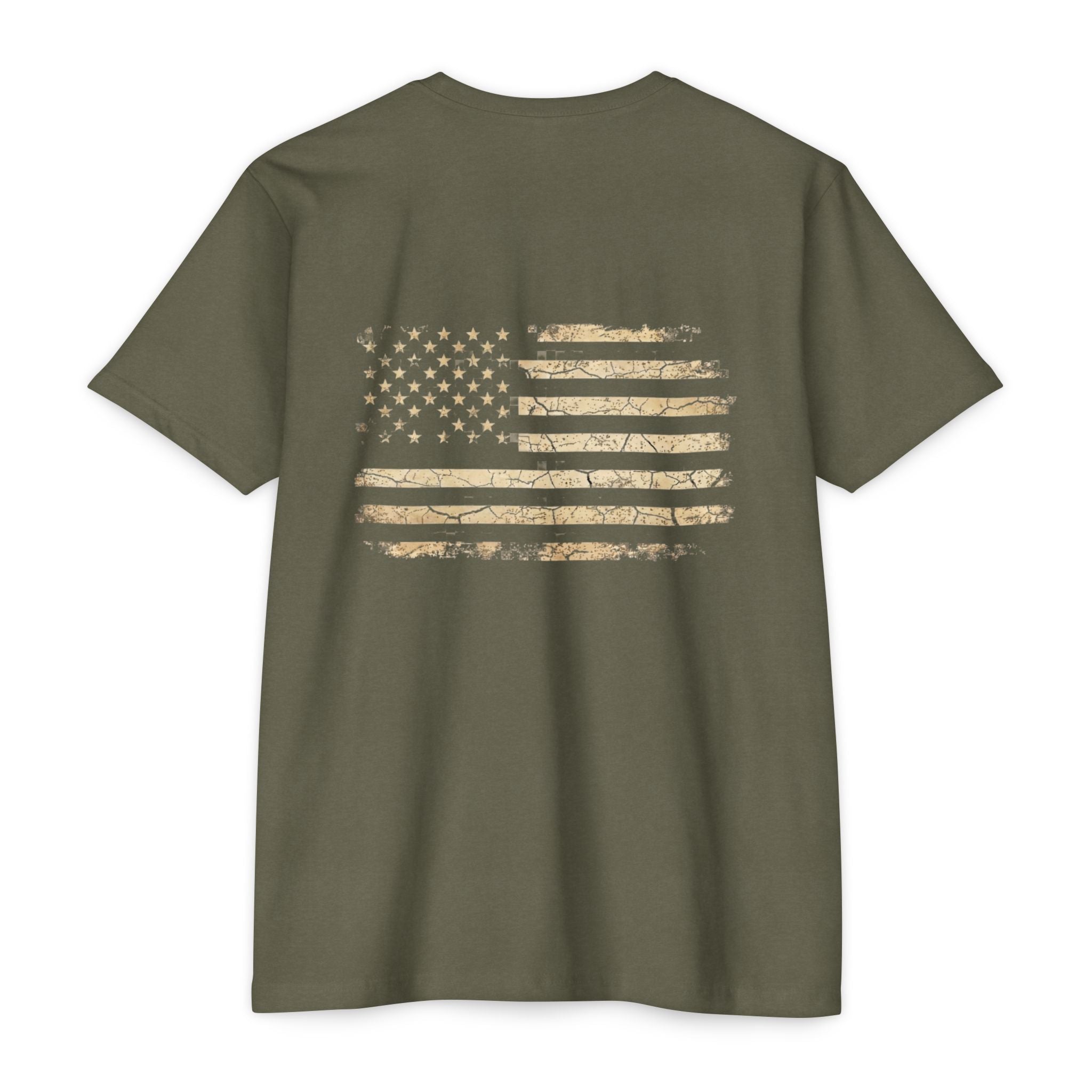 Copy of Earned the Title Kept the Attitude T-Shirt — Military USMC Veteran Flag Tee