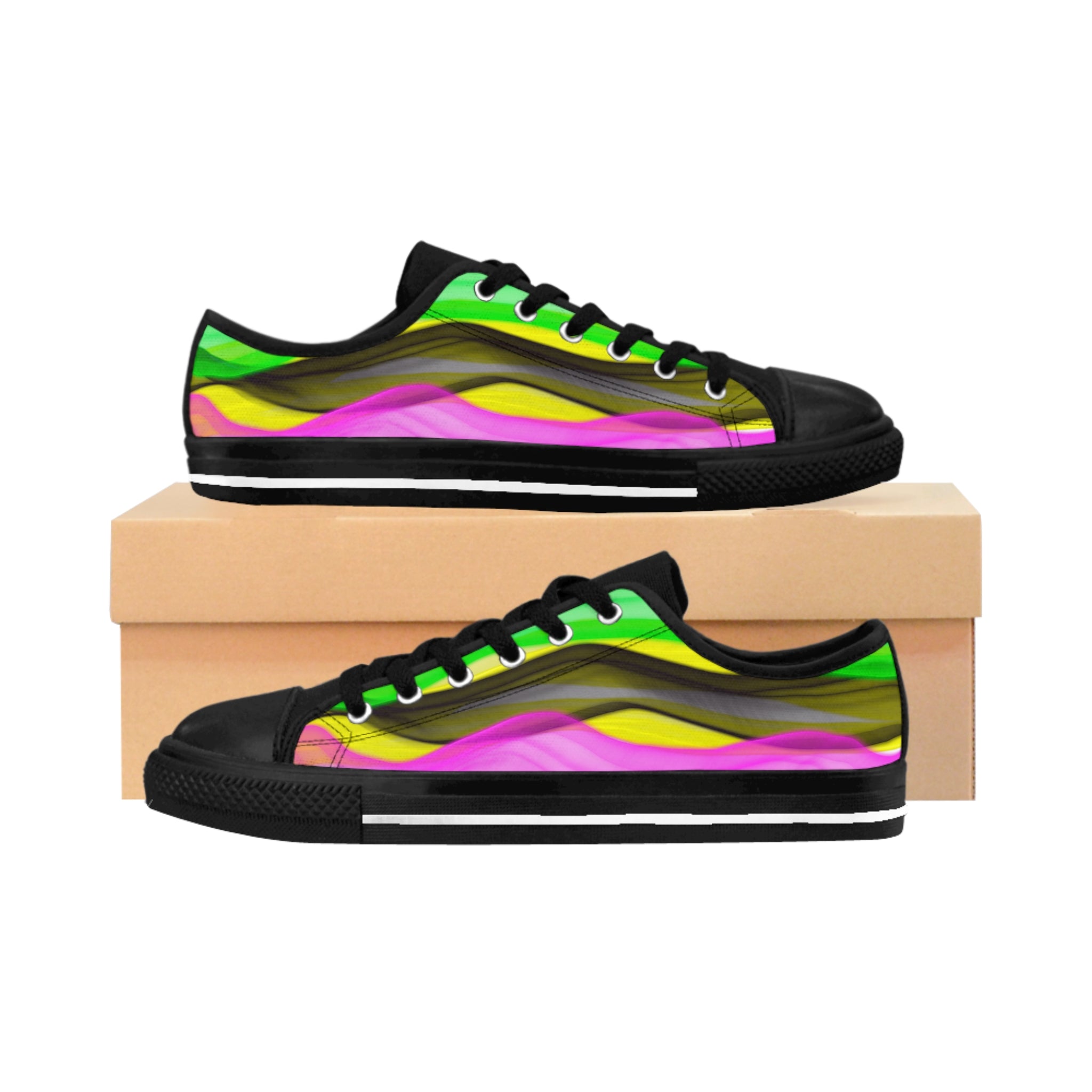 Sneakers with Original Artwork - Women's