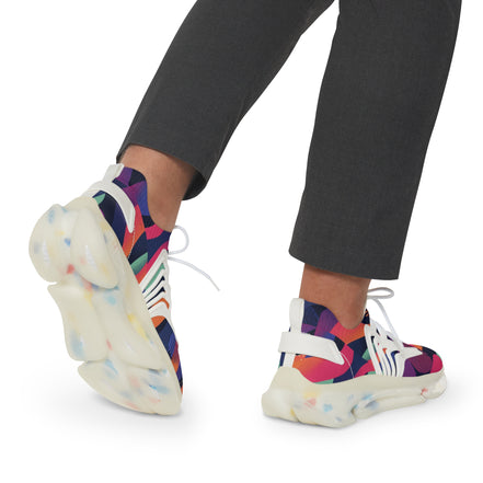 Vibrant Athletic Sneakers for Men – Colorful Mesh Design
