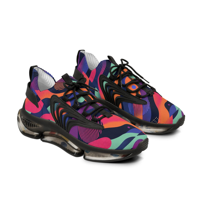 Vibrant Athletic Sneakers for Men – Colorful Mesh Design