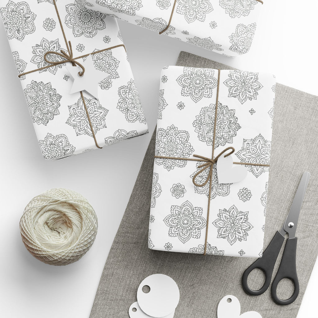 Beautiful Black and White pattern, Holiday Packaging