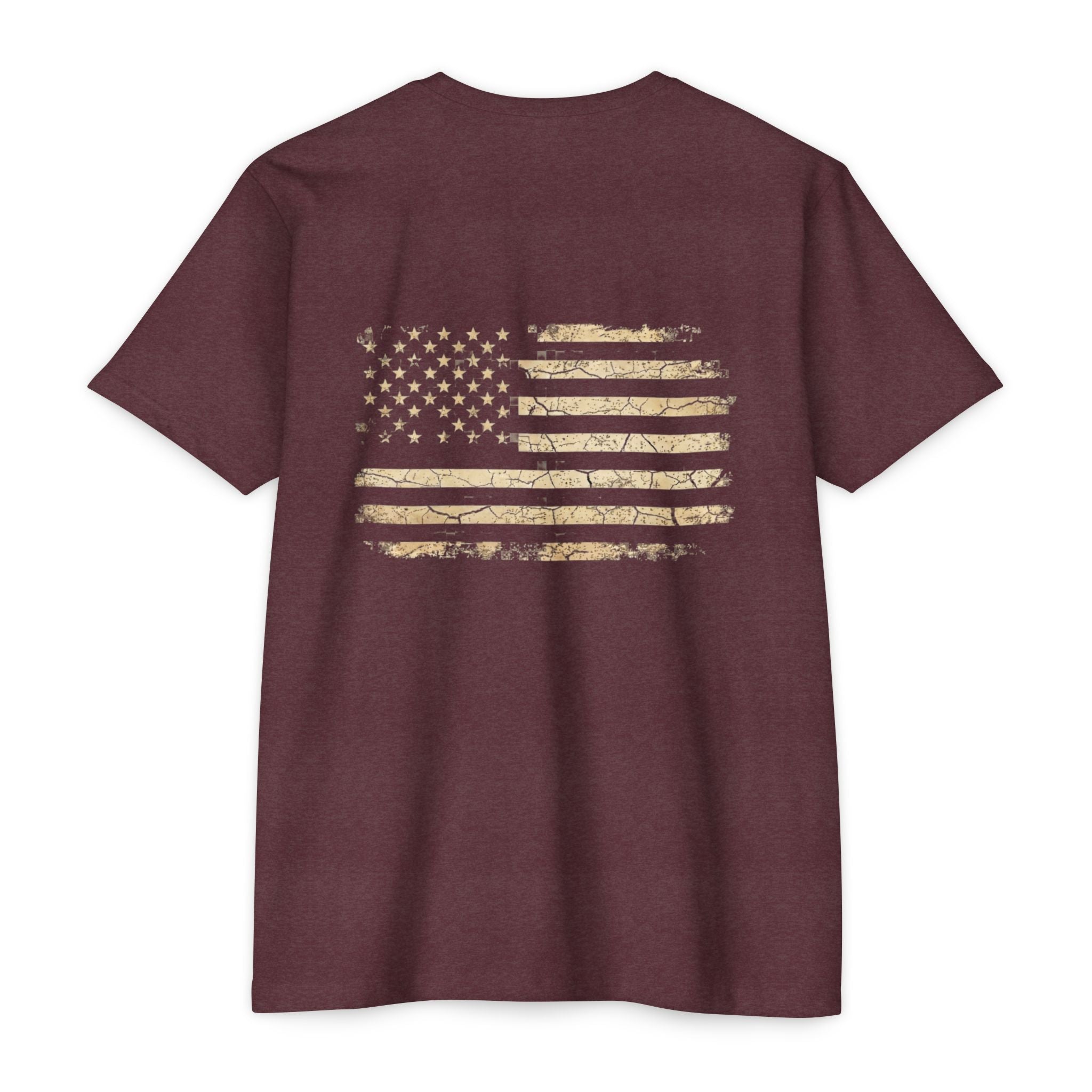 Copy of Earned the Title Kept the Attitude T-Shirt — Military USMC Veteran Flag Tee