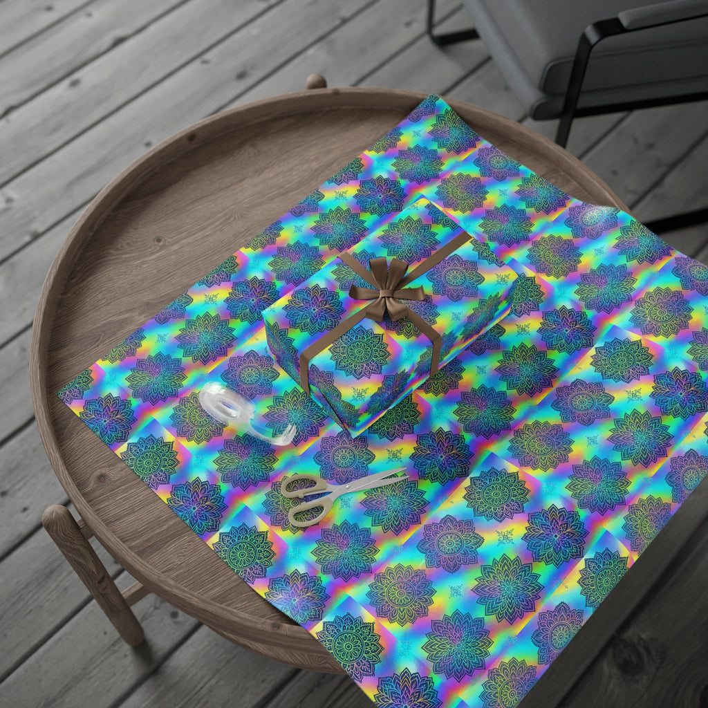Wrapping Paper - Hologram Mandala Design