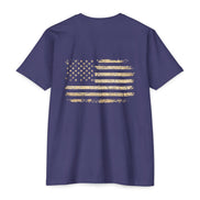 Copy of Earned the Title Kept the Attitude T-Shirt — Military USMC Veteran Flag Tee
