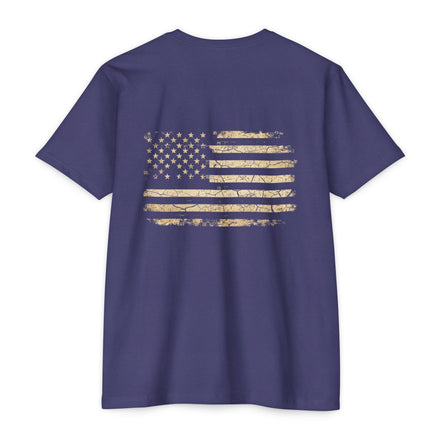 Copy of Earned the Title Kept the Attitude T-Shirt — Military USMC Veteran Flag Tee