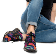 Vibrant Athletic Sneakers for Men – Colorful Mesh Design