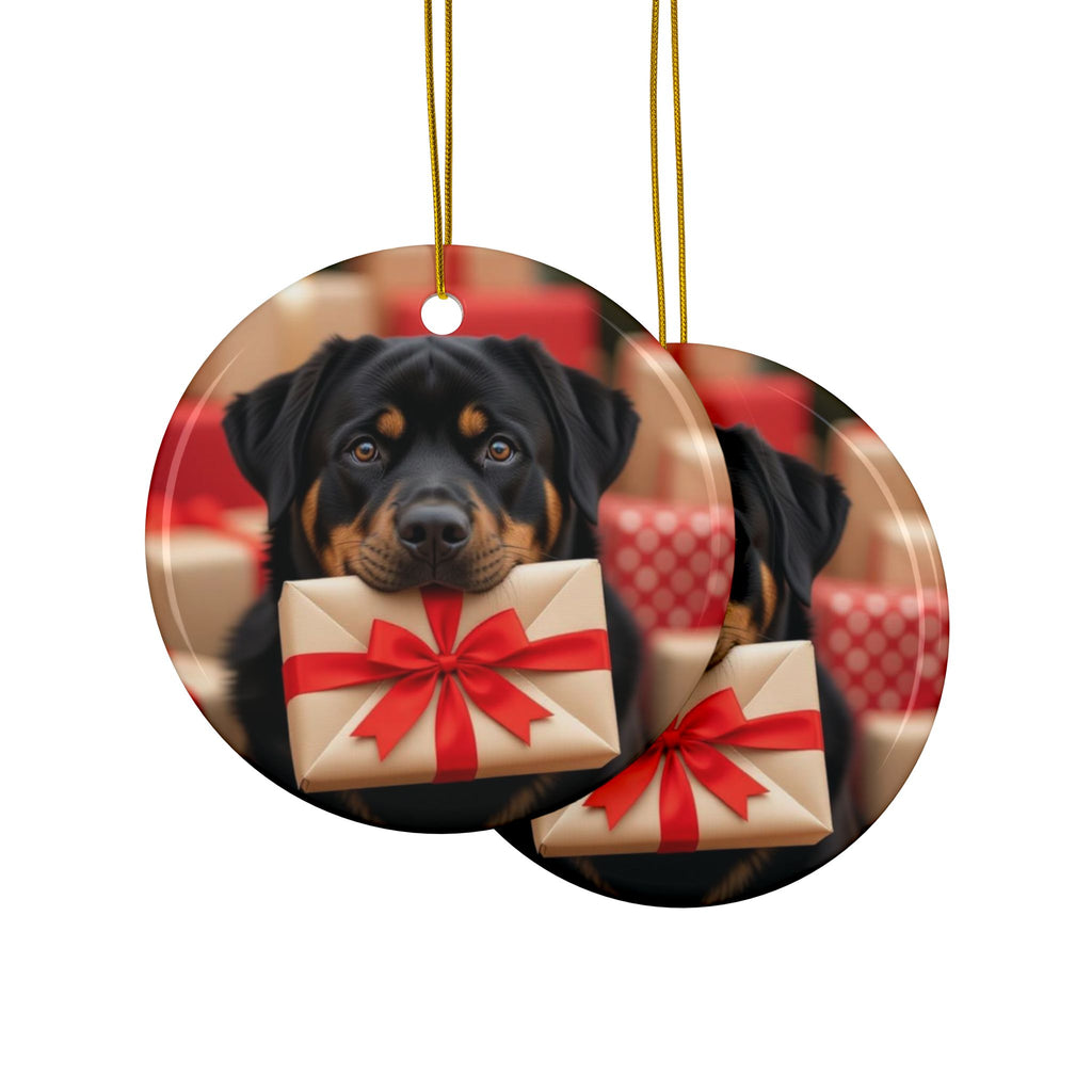 Ceramic Ornaments - Rottweiler Design