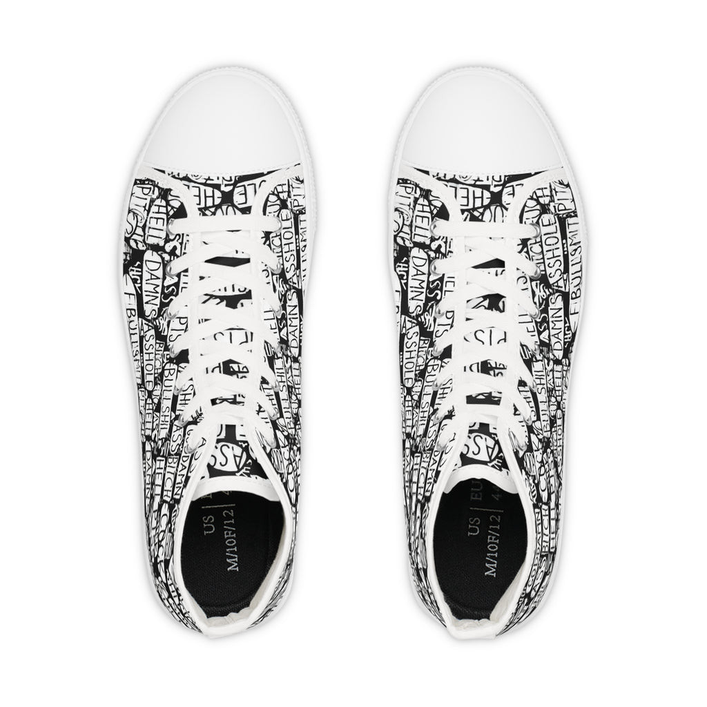 Trendy High Top Sneakers with Inspirational Design