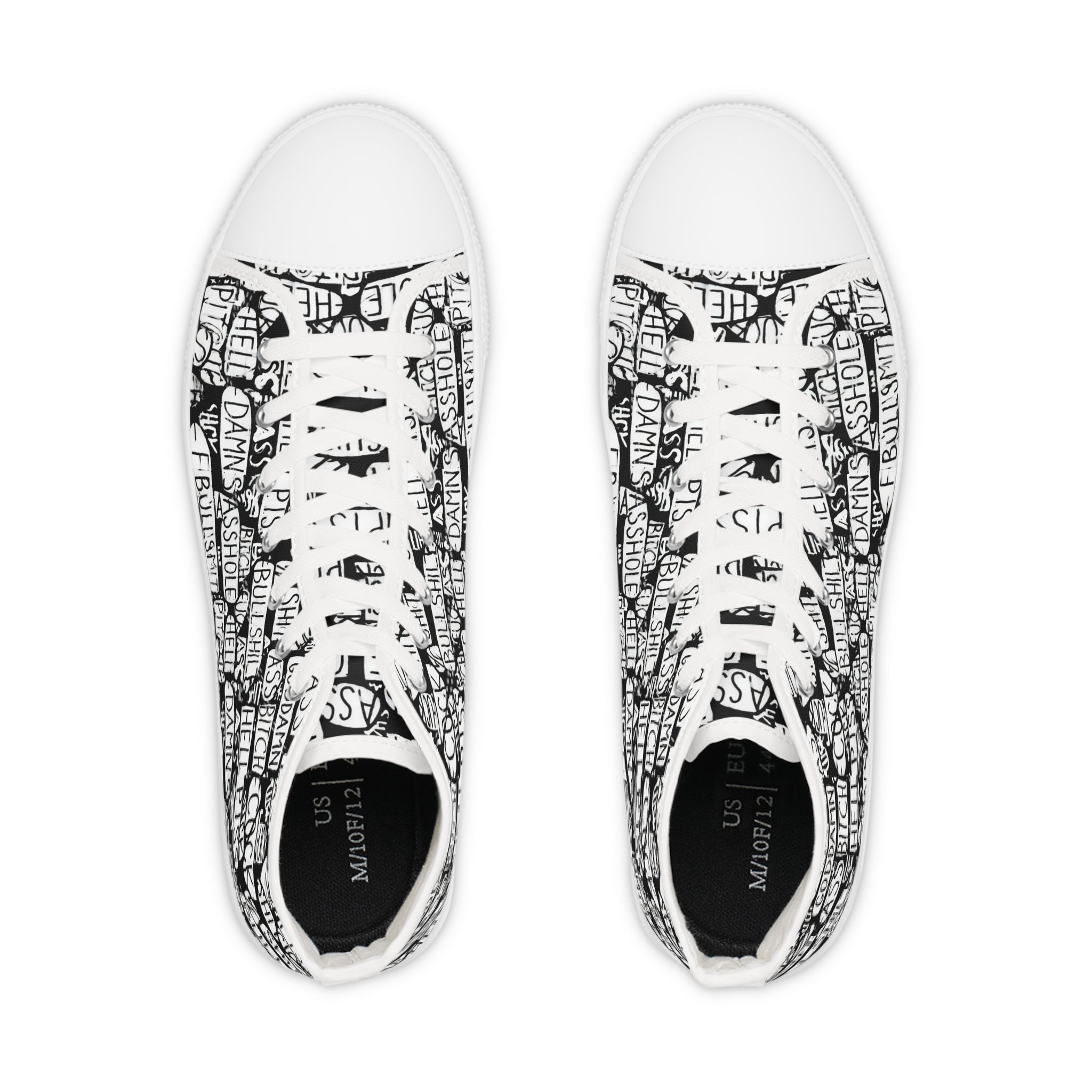 Trendy High Top Sneakers with Inspirational Design