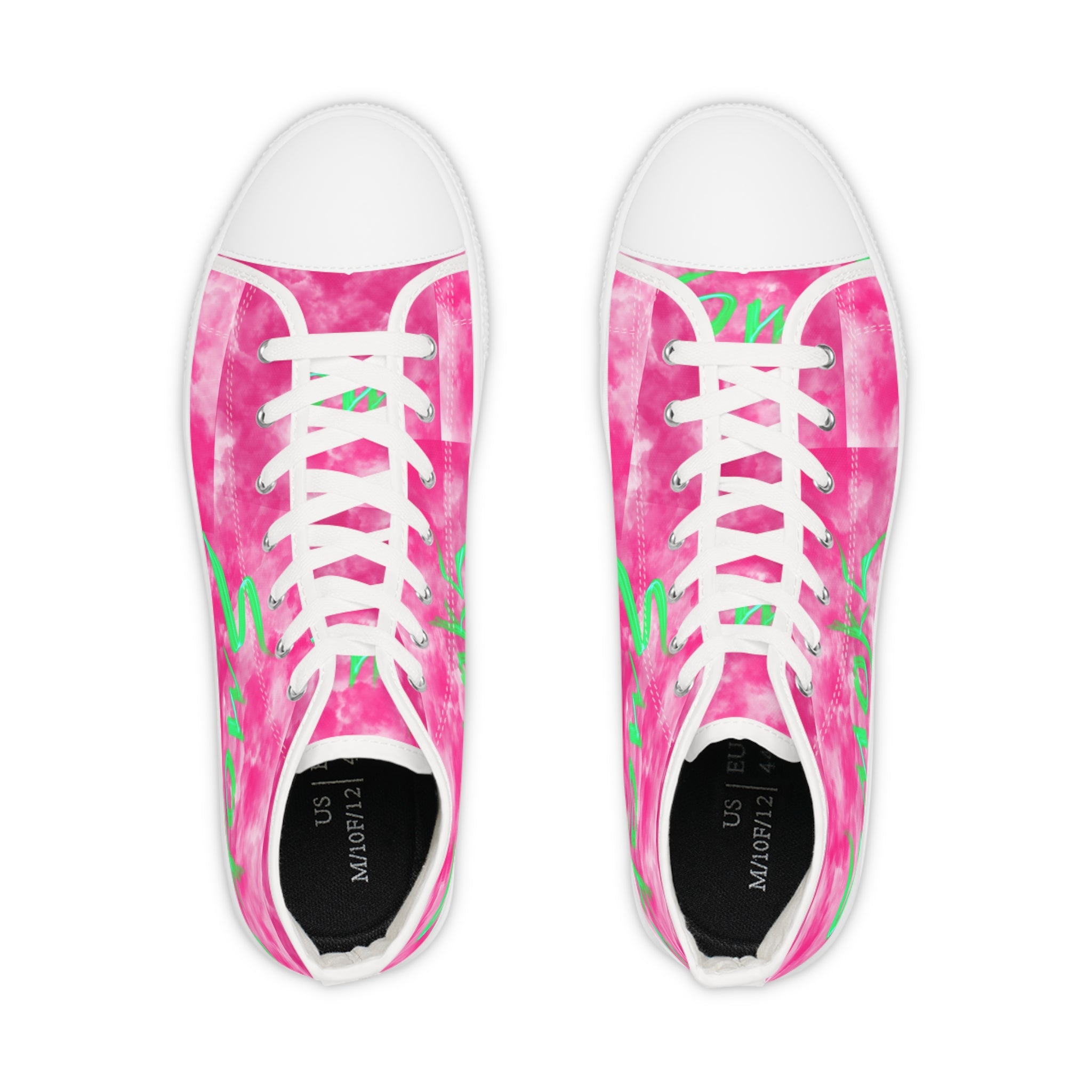 Bold Pink Tie-Dye High Top Sneakers for Trendsetters