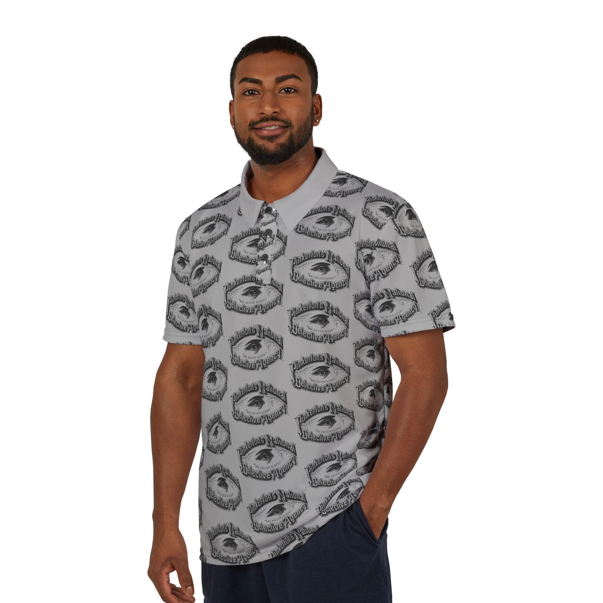 Vintage Pinkerton Agency Logo Polo Shirt